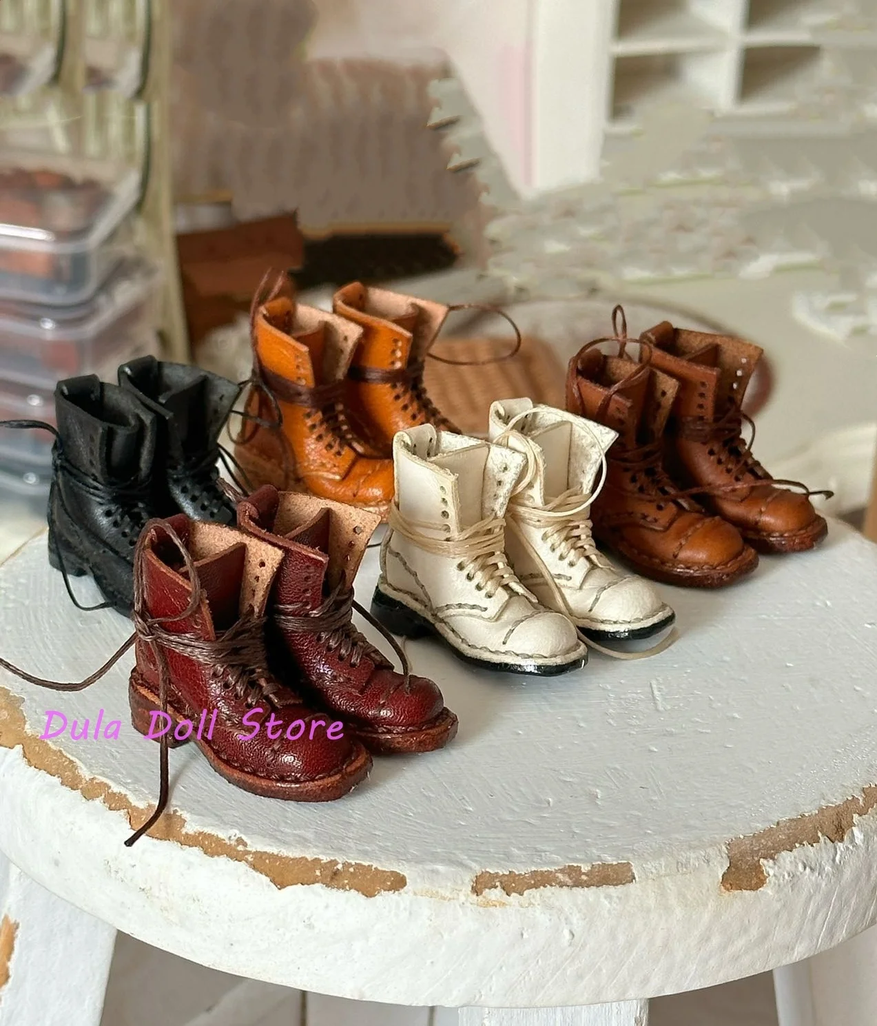

（New style）Dula Doll Handmade Mid length boots shoes Blythe ob24 ob22 Landoudou Landazz body Bjd Doll Accessories