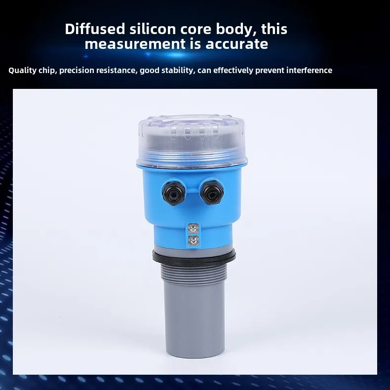 Integrated Ultrasonic Liquid Level Gauge Wireless Aluminum Water Level Controller Split Sensing Type Level Measuring Instruments