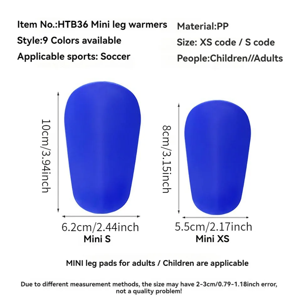 Loogdeel 1 Pair Mini Shin Pads Football Training Shin  Wear-Resistant Shock-Absorbing  Football Protective Gears for Adults Kids