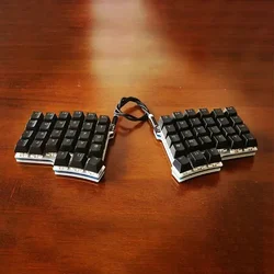 X9 54-key Split Keyboard Custom Wired Single-mode Aluminum Ergonomic Split Keyboard QMK /VIA Key-changing Mechanical Keyboard