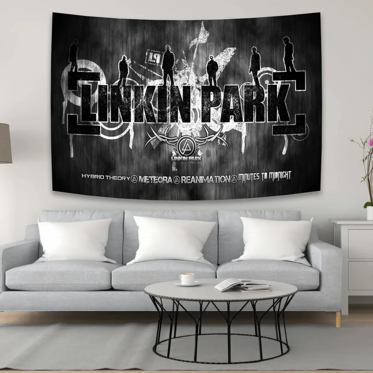 90×150cm Rock Rap Tapestry Banner Flag Hippie Linkinparks Music Posters Wall Hanging Print Polyester Tapestry