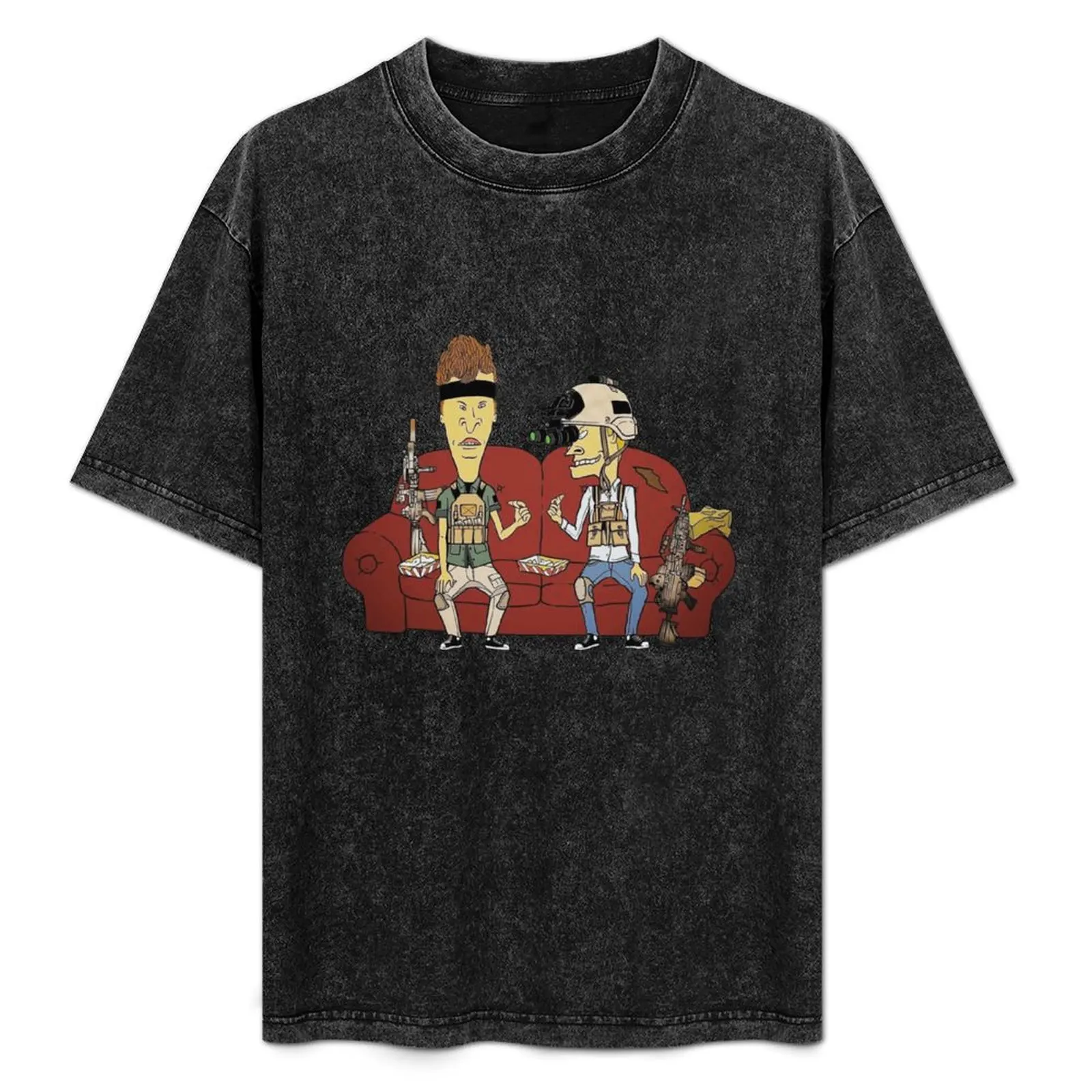 

Operator Beavis and Butthead T-Shirt Art Pattern Printed Casual Top