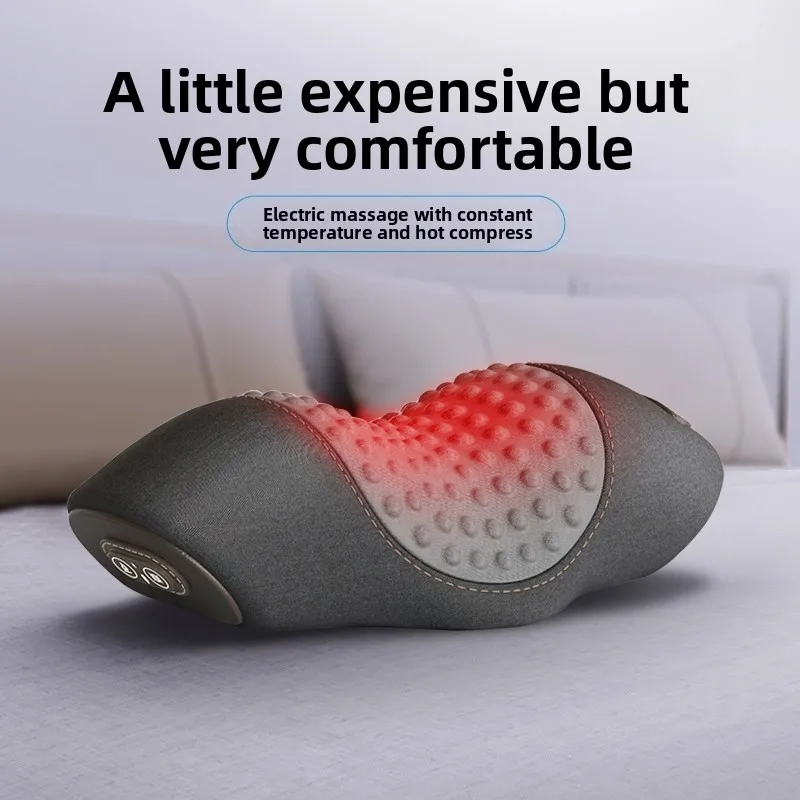 Heating Massage Cervical Traction Pillow Neck Hump Correction Spine Alignment Sleeping Cushion