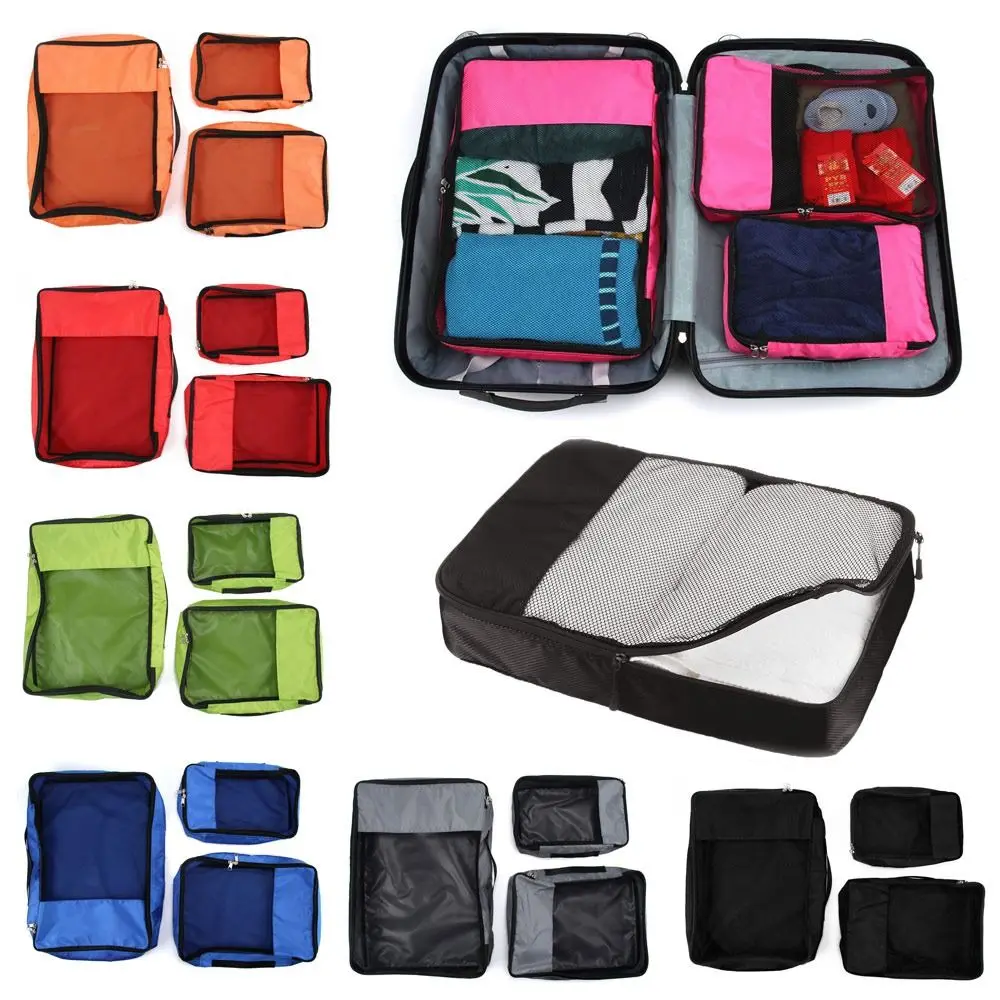 Sacs de Toilette Universels, Accessoires de Voyage, Organisateurs de Bagages, Cubes d'Emballage, Valises en Maille, 2 Pièces