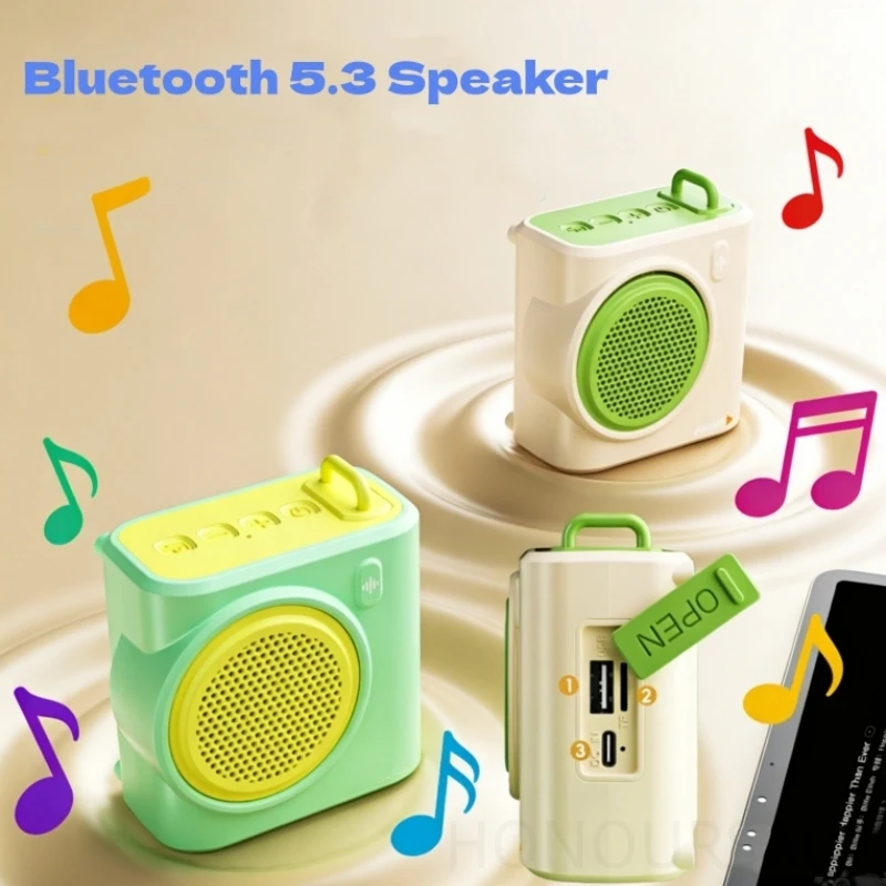 

Портативный беспроводной динамик 1800 мАч Bluetooth 5,3, мобильный телефон, настольный домашний уличный удобный мини-сабвуфер, поддержка Tf-карты