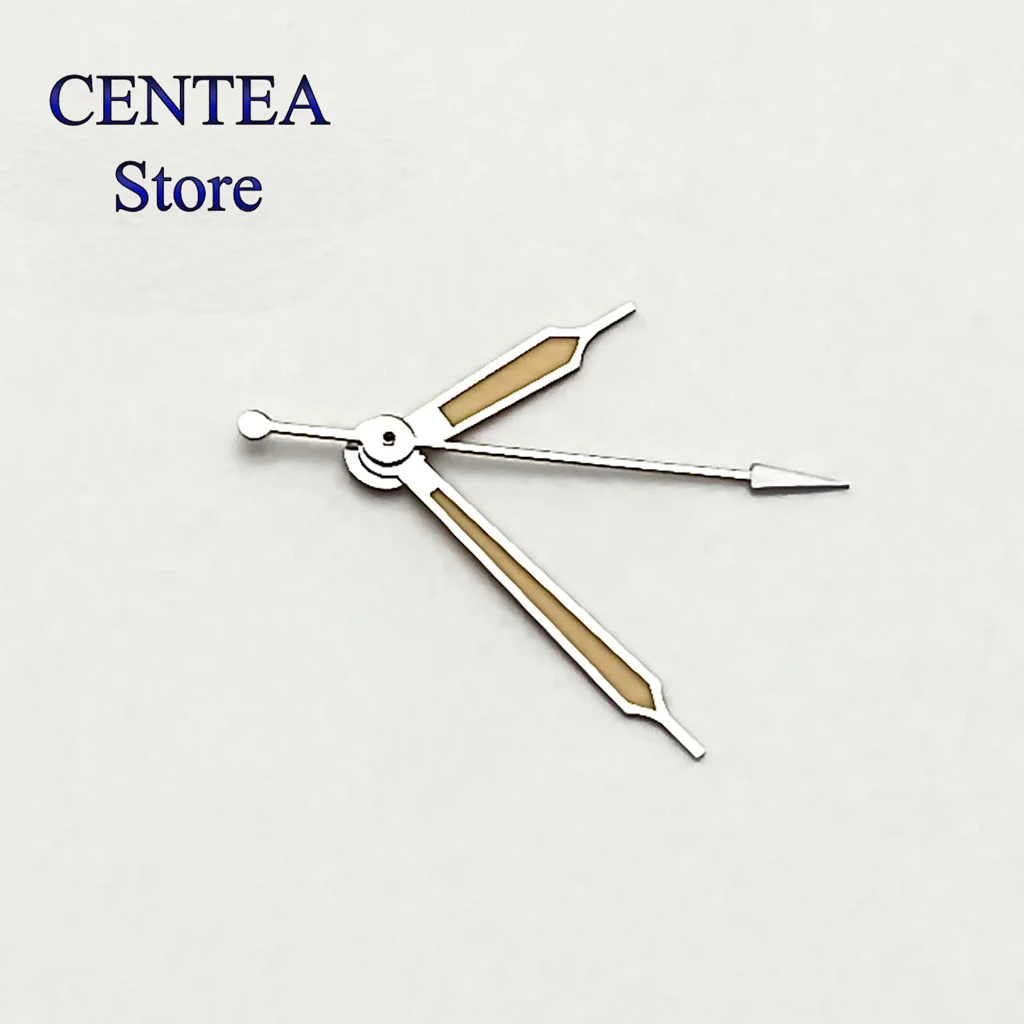 RICHUS-ponteiros de relógio luminosos, prata, amarelo, verde, verde, apto para NH35, NH36, ETA2824, 2836, Miyota8215, 821A, DG2813, 3804, PT5000 movimento