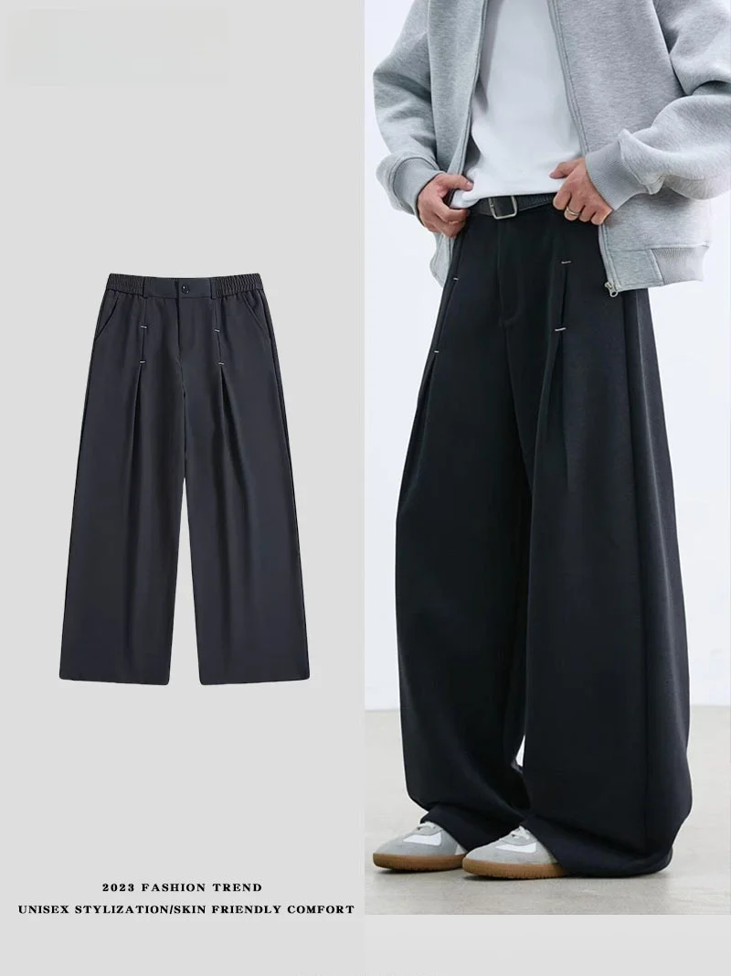 

Брюки LPLN в американском стиле, повседневные, широкие, свободные, прямые, длинные, для мужчин и женщин, весна-осень, модные, для пар