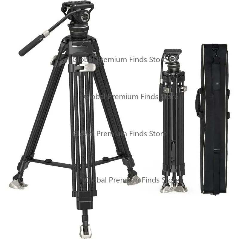 

AD-100 Fre-eBla-zer Heavy-Duty Carbon Fiber Tripod System, 78" Video Tripod with One-Step Locking System -3989