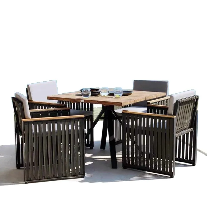 

Leisure sofa coffee table courtyard villa garden hotel sun room waterproof woven furniture