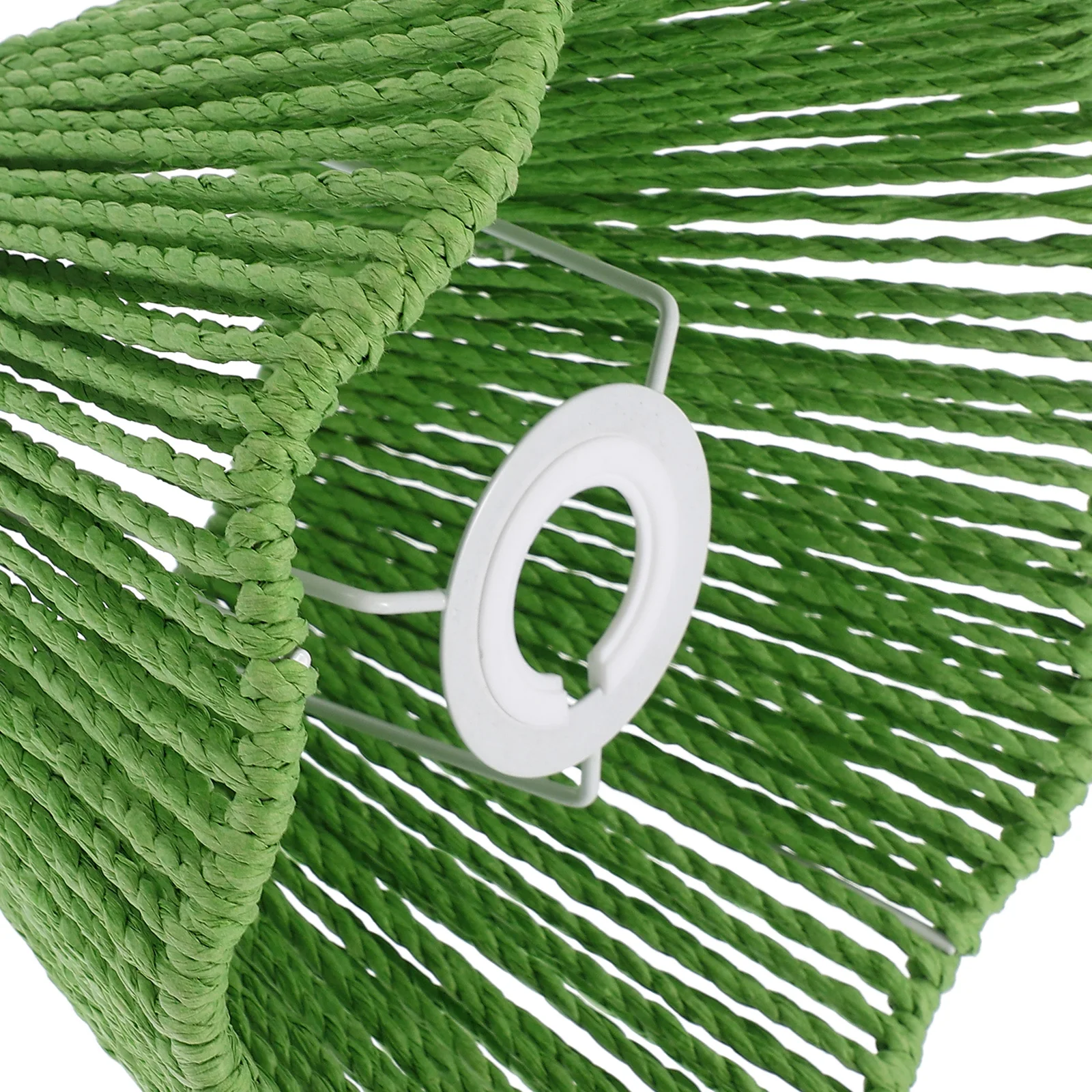 

Sturdy Paper Rope Woven Lampshade Lightweight Ceiling Light Shade Decorative Chandelier Replacement Cover E27 E14 Fit For Home