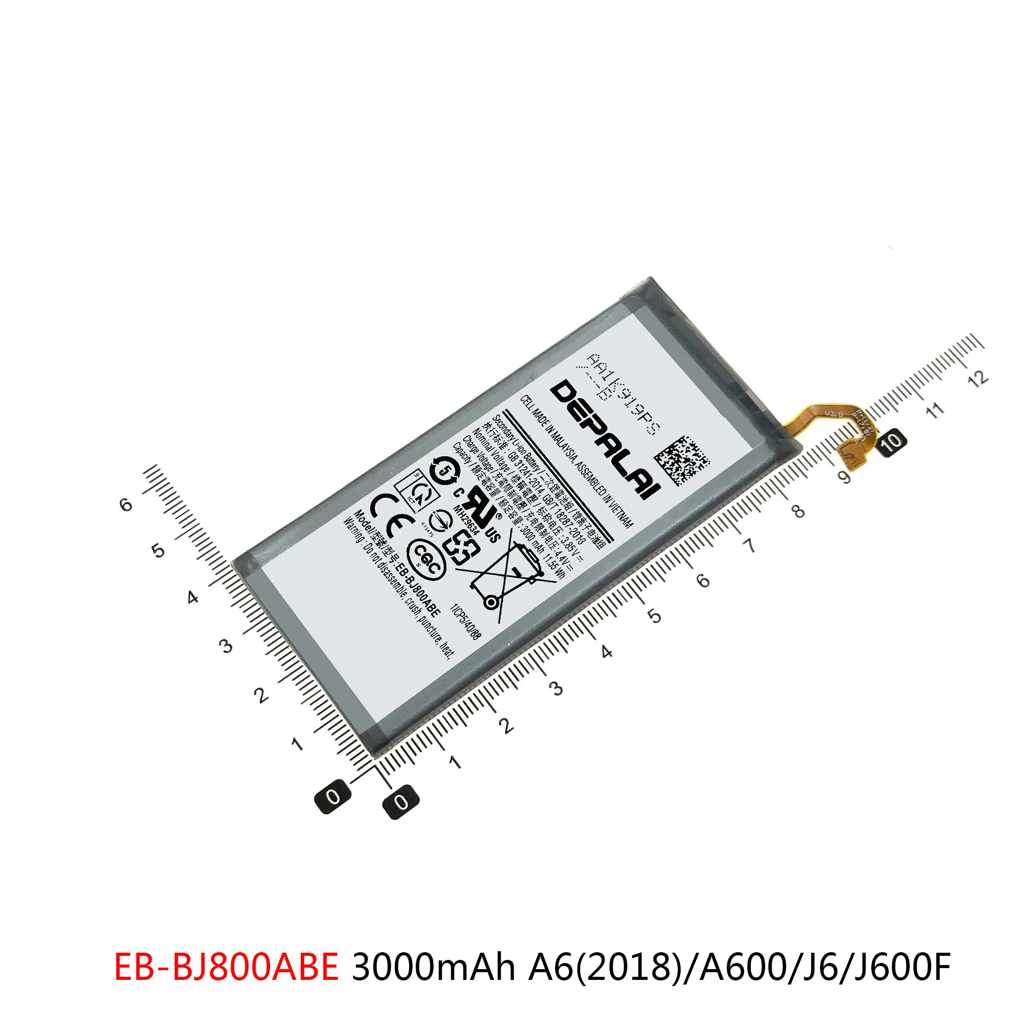 Baterai EB-BJ800ABE untuk Samsung Galaxy A6 2018 A600 J6 J600F Plus A6 + A605F A6050 suku cadang perbaikan penggantian EB-BJ805ABE baterai