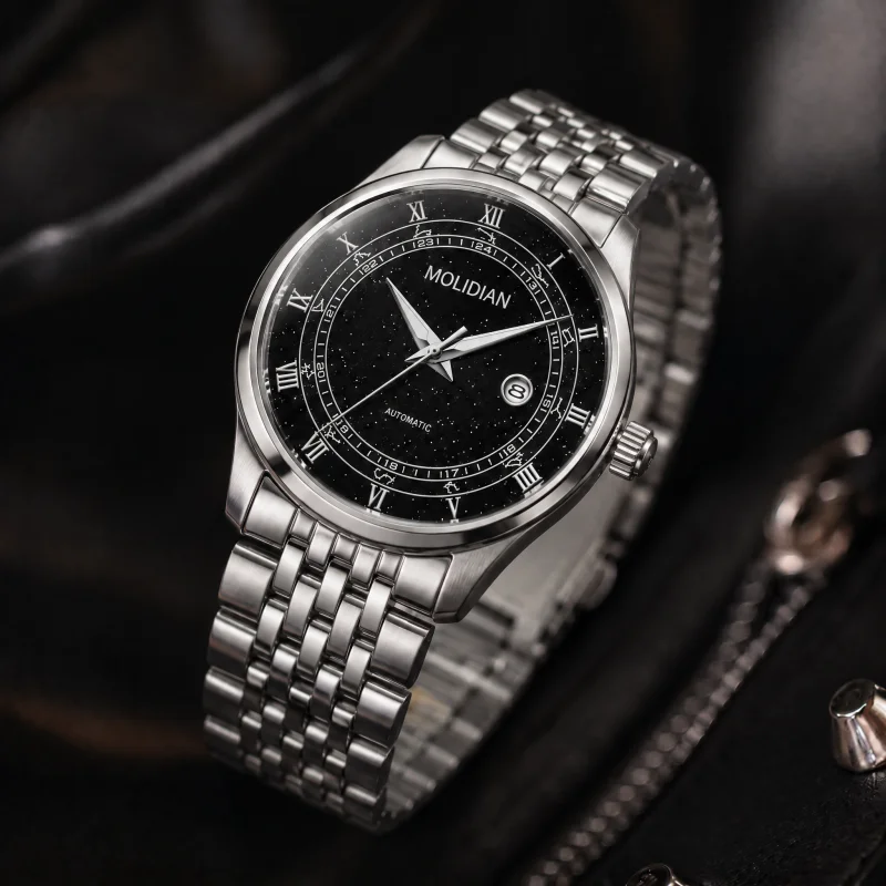 New Men's Business Minimalist Watch, Large Dial Fashion Light Luxury Men's Quartz Waterproof Watch, Suitable for Gifting
