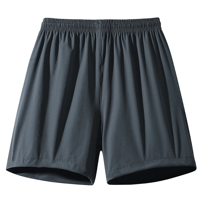 Męskie sportowe szorty casualowe, cienkie letnie modne miejskie spodnie 5/8, dwuczęściowy zestaw, jednolite, elastyczne spodnie ze sznurkiem w pasie.