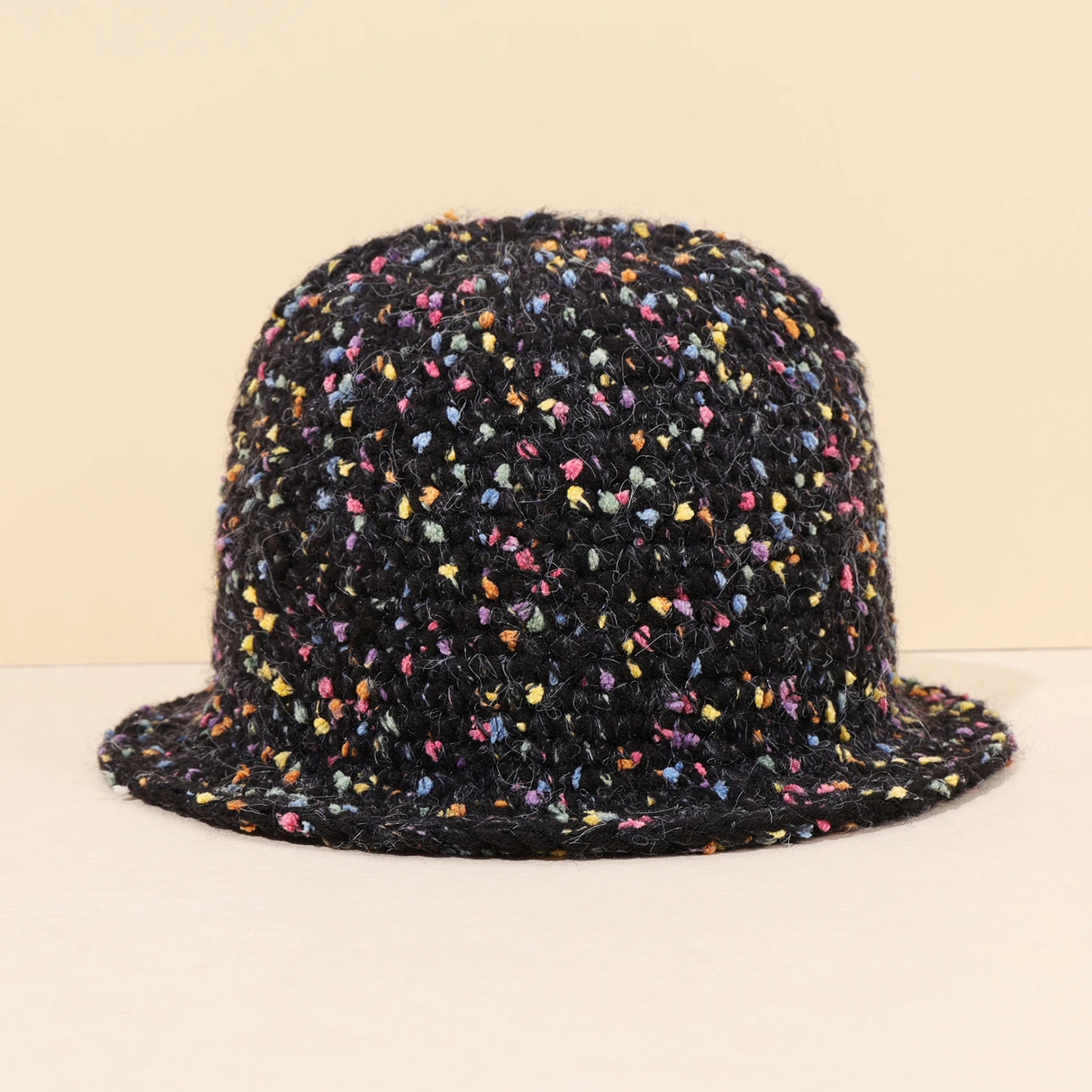 1 قطعة الخريف الشتاء الكورية الموضوع محبوك حوض قبعة المرأة بسيطة عادية عادي الدافئة سدادات حماية الأذن و يندبروف الصوف قبعة بحافة #4