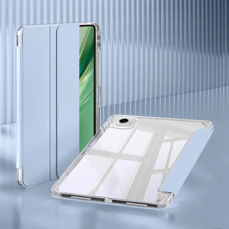 Funda For Honor Magic Pad 2 Case with Pen Holder Acrylic Clear Hard Stand Cover For Coque Honor Magicpad 2 12.3 inch Case Cover