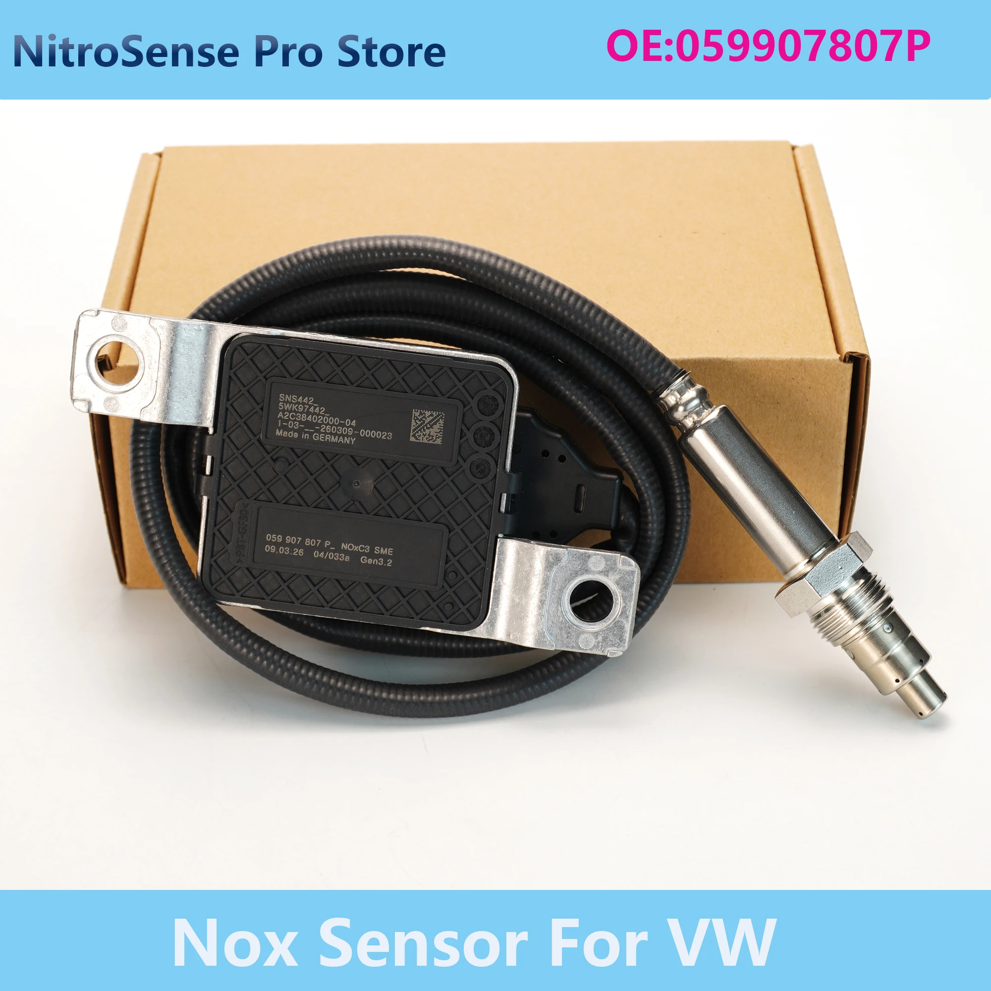 

8K0907807P 059907807P 5WK97442A Nitrogen Oxide Nox Sensor For VW Amarok 2017-2024 3.0 TDI