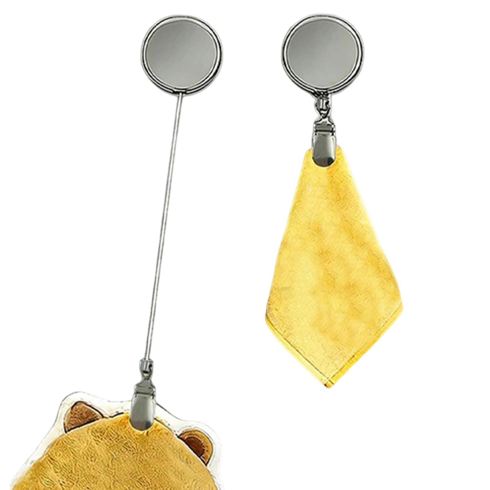 Adhesive Towel Clip Hanger Retractable Kitchen Towel Clip Holder Space-Saving No Drilling for Kitchen Cabinet RV Accessories