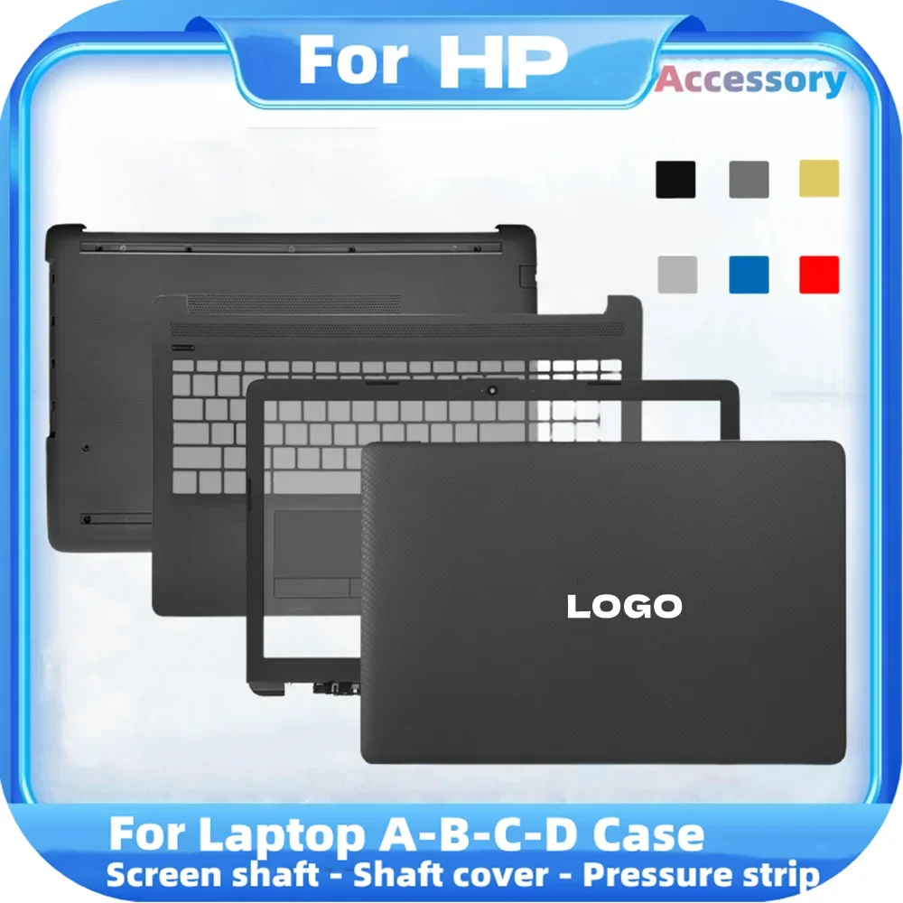 

New LCD Back Cover For HP 15-DA 15-DB 15-DX 250 G7 TPN-C135 TPN-C136 Front Bezel Palmrest Bottom Case Hinges Cover Black/Blue