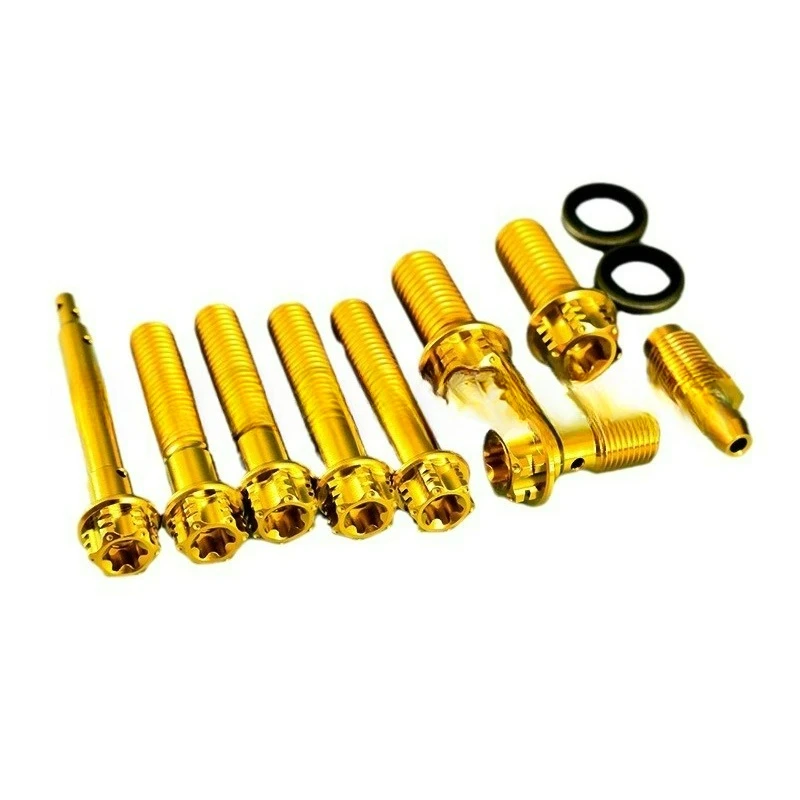 Factory Direct Compatible with Titanium Caliper Screw Suitable for on Quad Abalone Radiant Caliper Set Modified TC4 High Streng