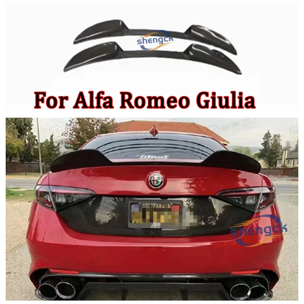 

For Alfa Romeo Giulia 2015-2019 GTA Style Rear Spoiler Car Real Carbon Fiber Rear Trunk Spoiler Wing Parts Body kit