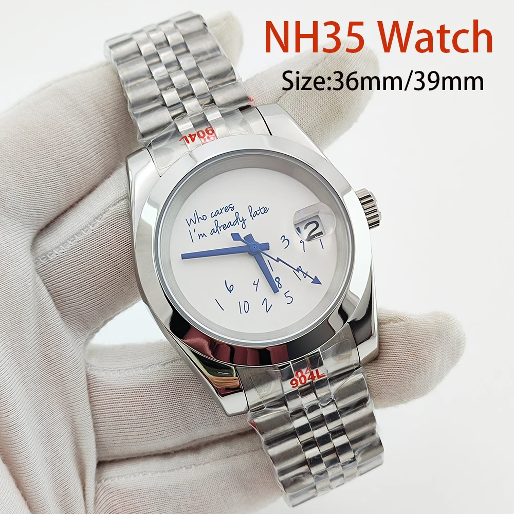 

Модные мужские часы 36 мм/39 мм, которые уход за я безопасным толстым сапфировым стеклом, подходят для часов с механизмом Nh35 Nh36