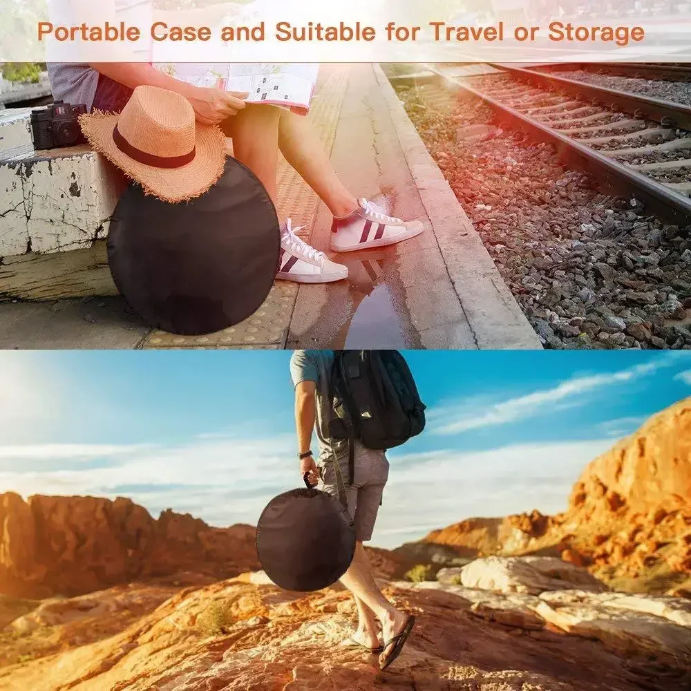 30cm/60cm/80cm/110cm 5-in-1 Collapsible Reflector Diffuser - for Photography Portrait Studio YouTube Streaming