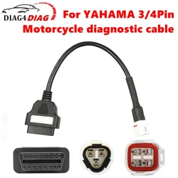 OBD2 Connector Motorcycle Cable Motobike Extension Cable Yamaha 3Pin Yamaha 4 Pin OBDII OBD Fault Code Reader Adaptor