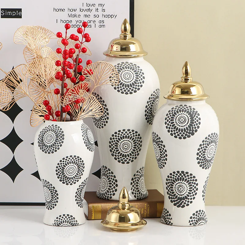 

Chinese style vase ornaments, creative living room, foyer, TV cabinet, dining table decoration, large home light luxury decorati