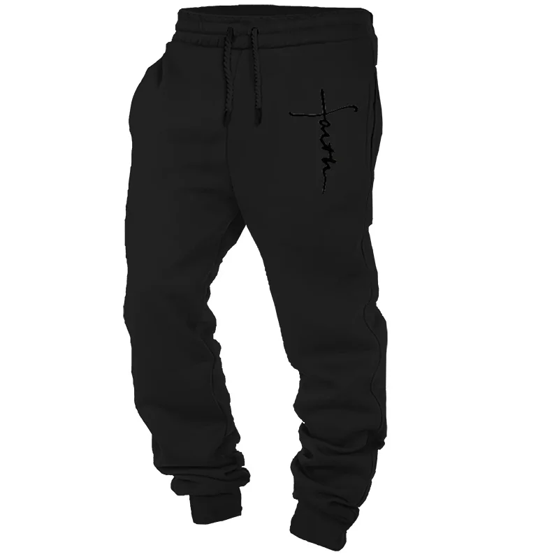 2024 Mens Sweatpants Printing Fashion Trend Jogging Trousers Versatile Soft High Quality Street Elastic Waist Casual Pants S-3XL