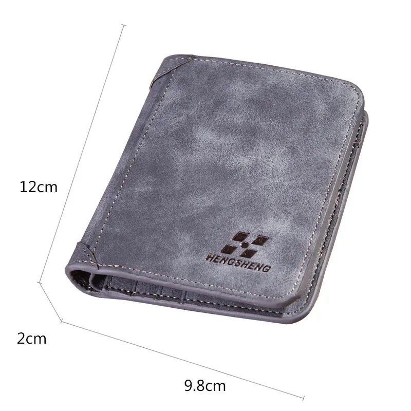 New Short Men Wallets Small Card Holder Photo Holder Vintage Male Purses Engraved Wallets High Quality Leather Men Wallet Clutch