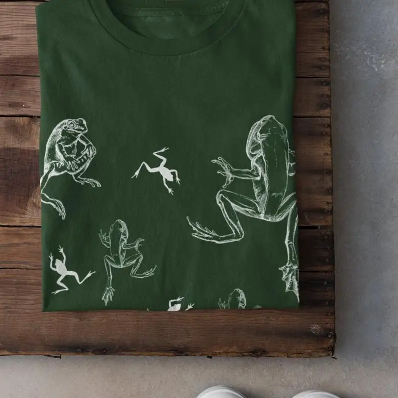 

Футболка с лягушкой Cottagecore, одежда в стиле гранж Fairycore Goblincore Alt Witchy Strange, уникальная