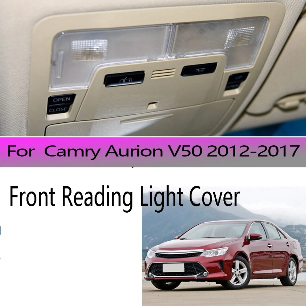 Front Left+Right Rear Roof Reading Light Cover Dome Map Lamp Lens Top Light Cover 81392-06040 for Toyota Camry 2012-2017