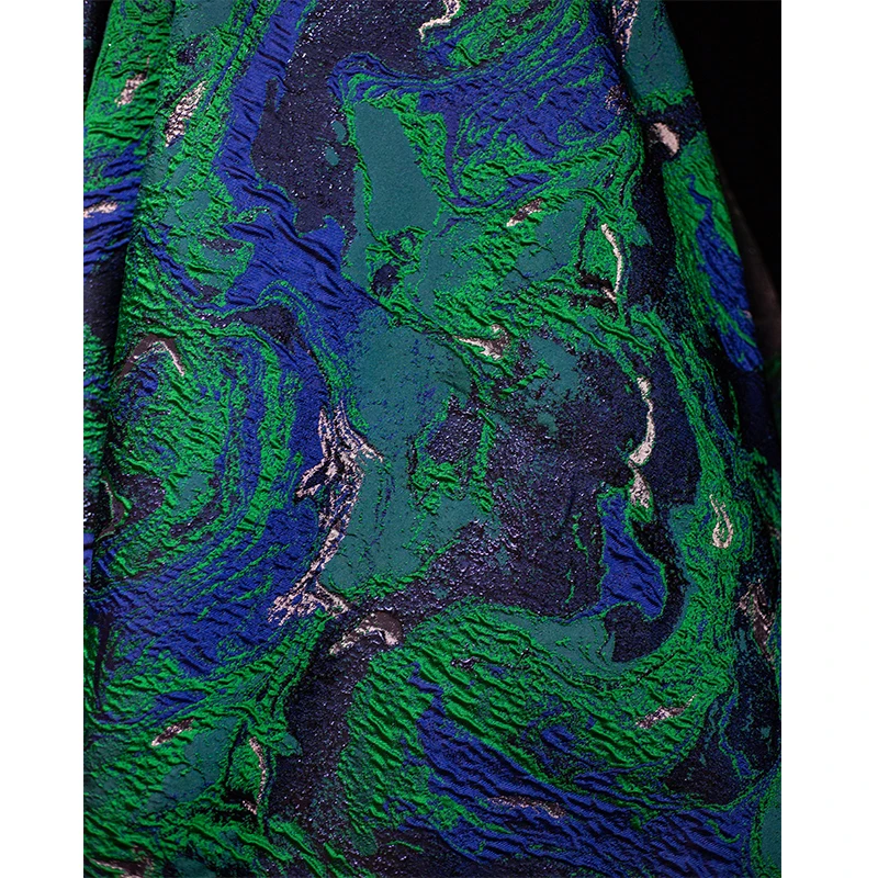 

Необычная рельефная жаккардовая ткань для шитья платья своими руками, модная дизайнерская одежда, ткань на метр, полиэфирный материал