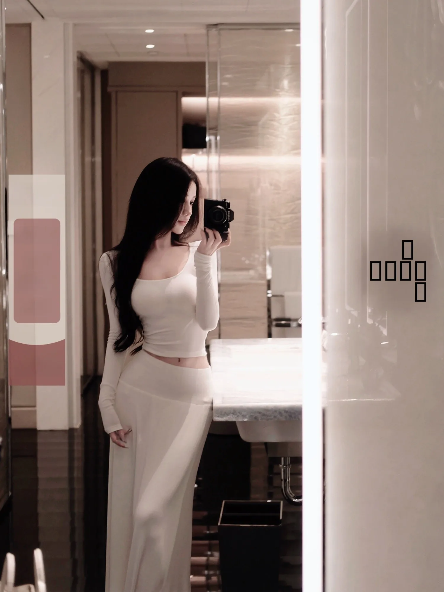 

Комплект JAYKY YANG: Мягкий топ с длинным рукавом и U-образным вырезом, юбка макси с высокой талией, женский модный зимний комплект из смесового хлопка