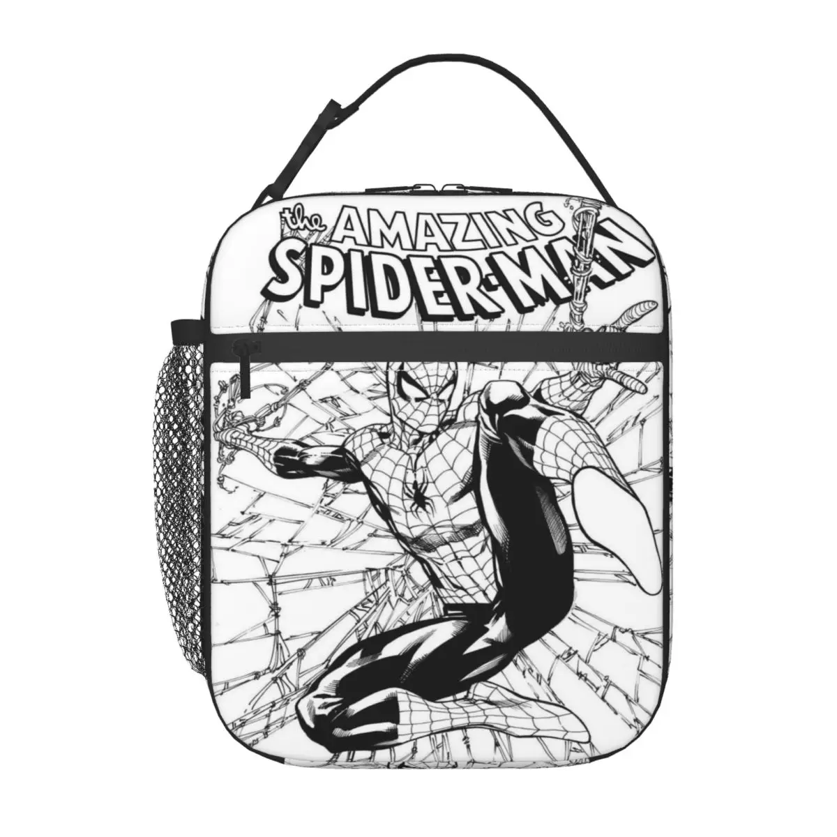 

Изолированная сумка для обедов Marvel Spider-Man, подходит для работы и учебы, герметичный и сохраняющий холод контейнер для еды Avengers.