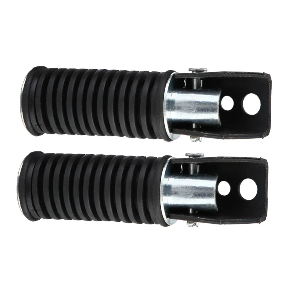 2pcs Replacement Part Rear Foot Pegs Durable Metal Construction Black Foot Peg Assembly Foldable Design