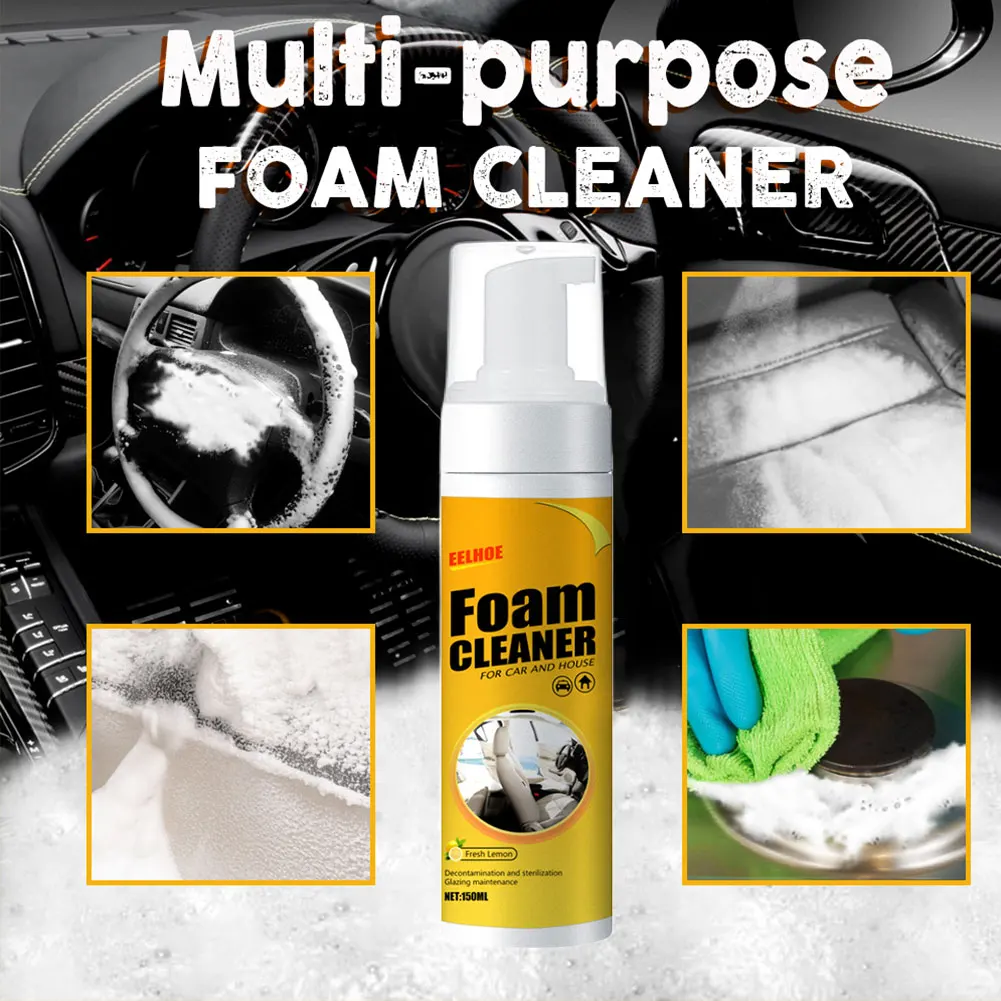 300-30ml Multi-Purpose Foam Cleaner Car Interior Leather Fabric Seat Clean Household Stain Remover Car Washer Auto Cleaning Kit