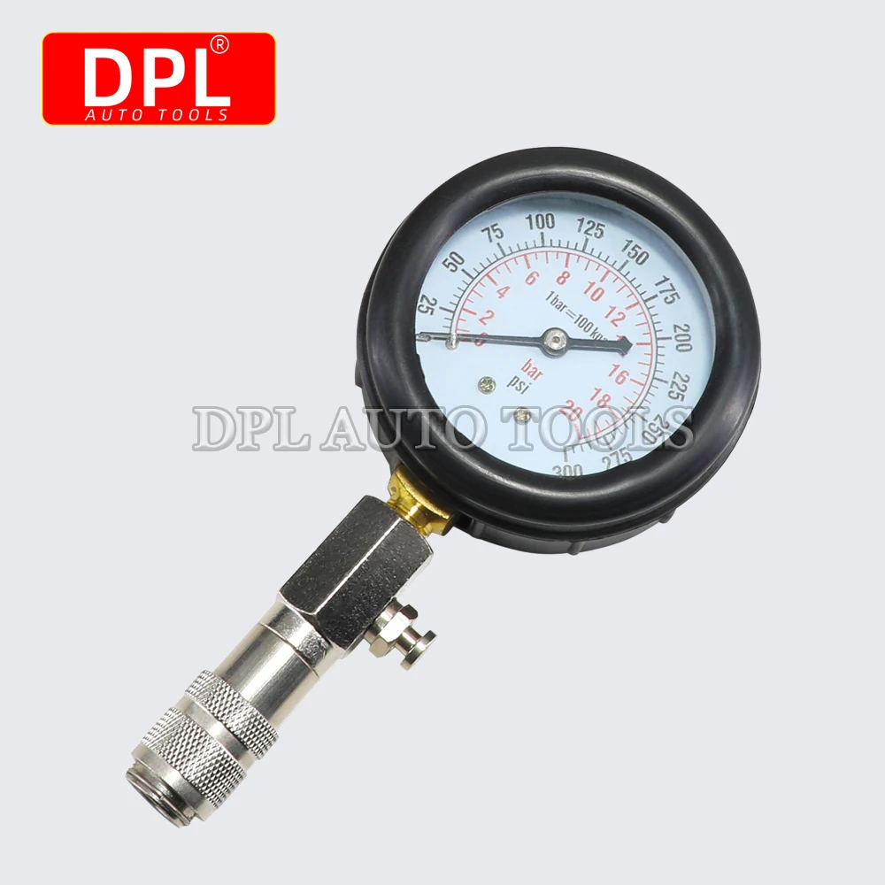 Tester kompresji cylindrów silników wysokoprężnych i benzynowych 0-300 PSI do silników wysokoprężnych