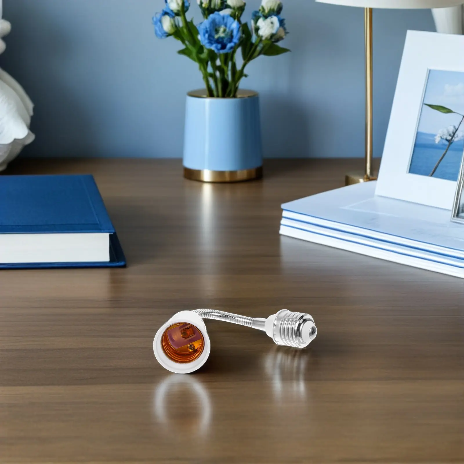 

Комплект из 4 удлинителей-адаптеров E27-E27 для светильников, гибкий регулируемый конвертер цоколя лампы, держатель для труднодоступных мест