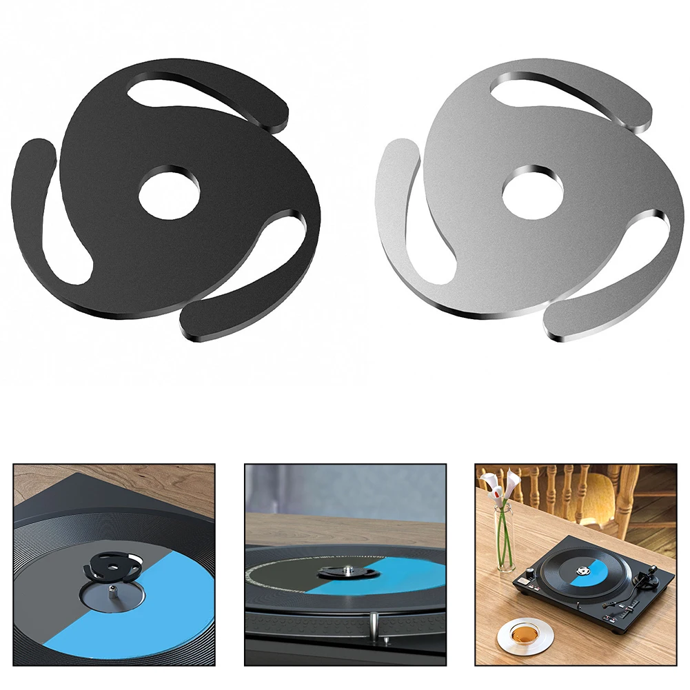 

Aluminum Alloy 45 RPM Record Adapter Disc Stabilizer For Turntables Center Adapter Enhance Your Listening Experience 37mm X 37mm