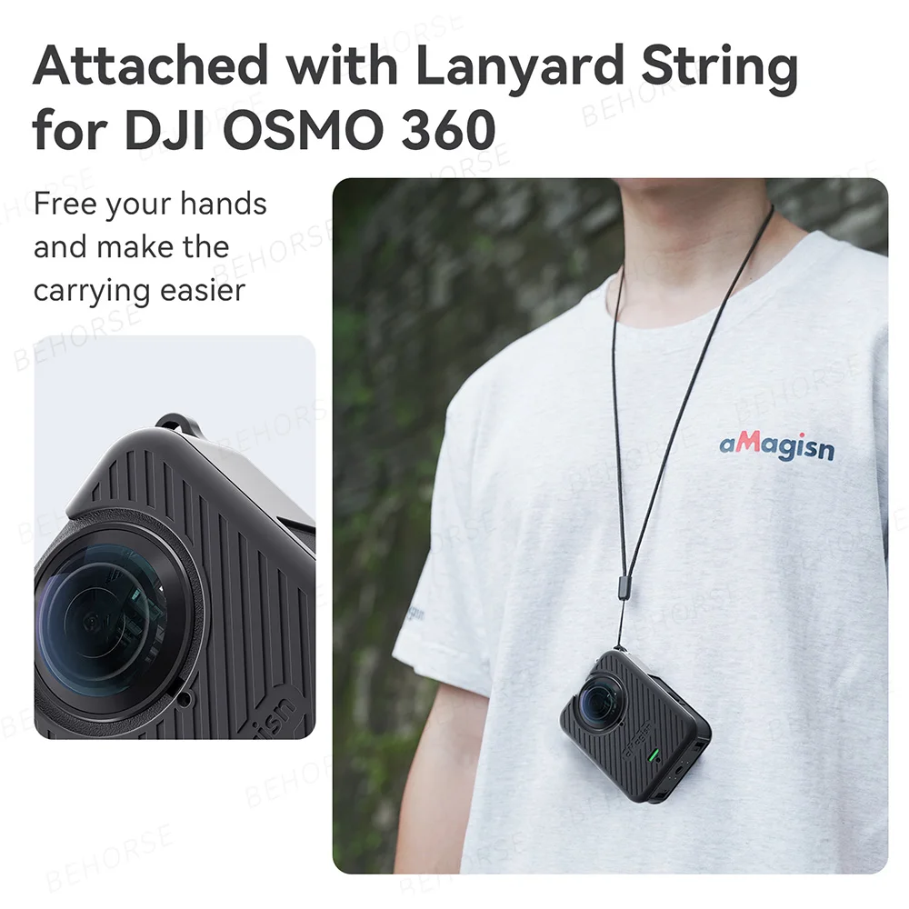 Capa protetora de silicone para dji osmo 360, capa de corpo inteiro, tampa de lente, capa protetora para dji osmo 360, acessórios de câmera