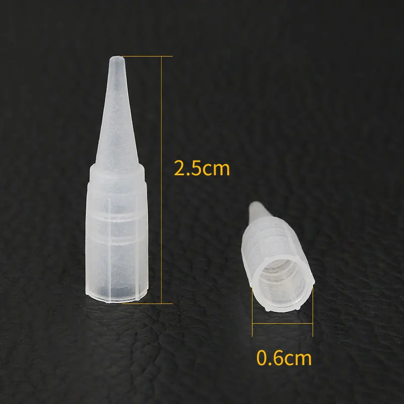 50/100 Pcs Disposable Traditional Tattoo Tips 1R 3R 5R 5F 7F For Permanent Makeup Eyebrow/Lip Tattoo Nozzle Needle Caps 0.6cm