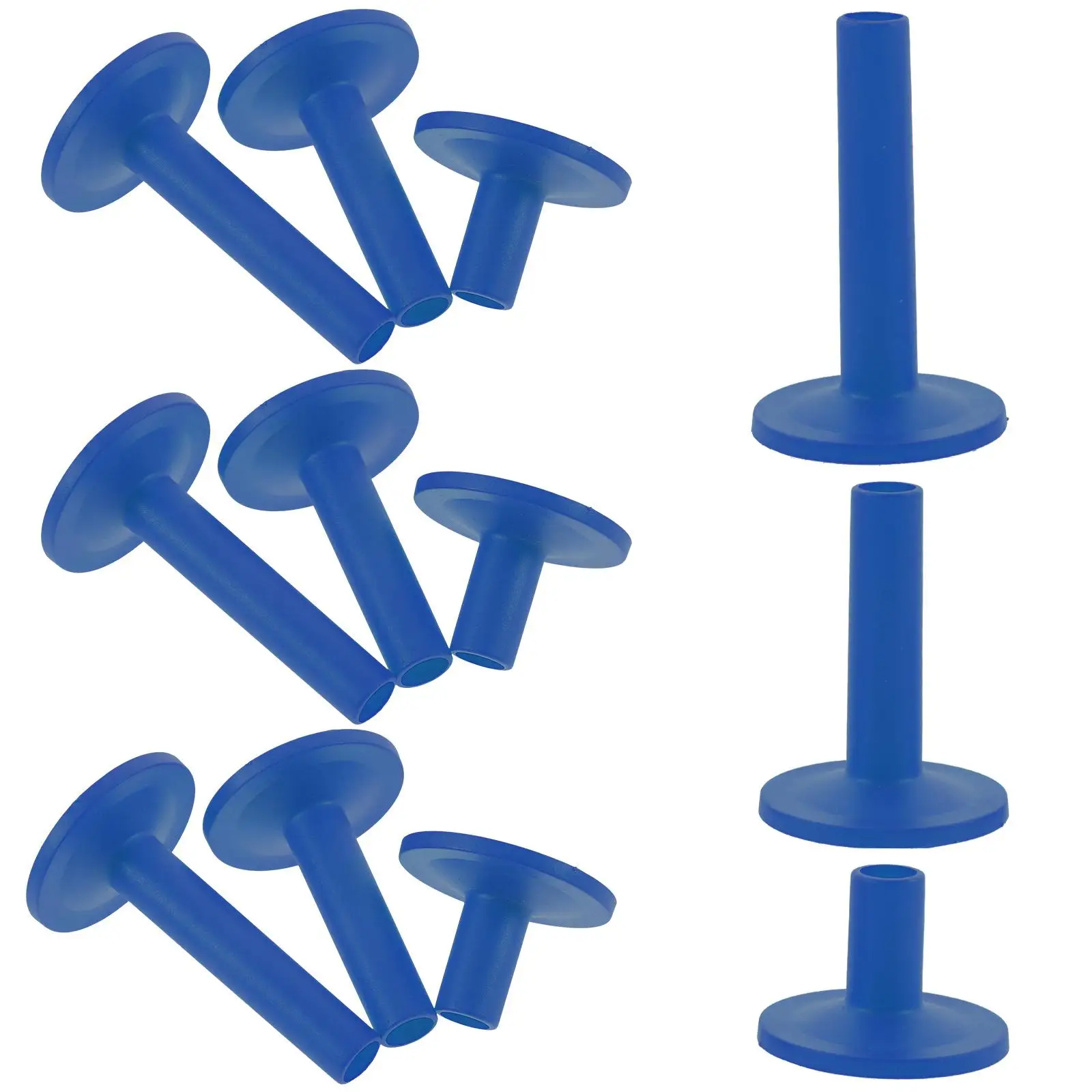 

12 Pcs Cymbal Stand Sleeves Drum Kit Accessories Blue Plastic 6 2CM 5CM 2 8CM Musical Instrument Holder Replacement