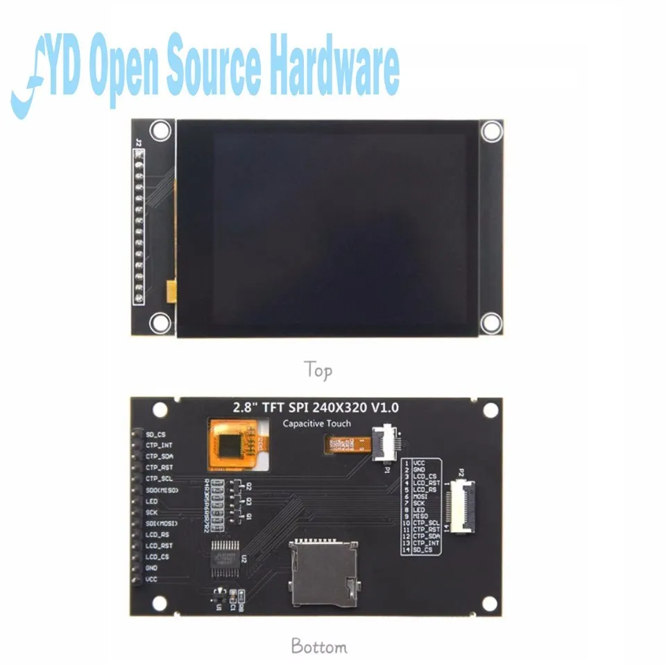 2.8 Inch 240×320 SPI Serial TFT LCD Module Display Screen With Touch Panel Driver IC ILI9341V for stm  arduino 