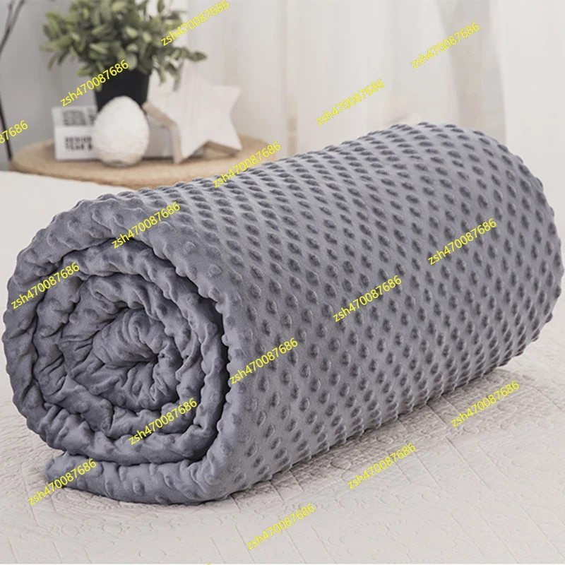 

Soft Flannel Weighted Blanket Cover Solid Color Removable Quilt Cover For Heavy Weighted Blanket Decompression Blanket Cover