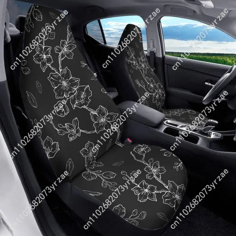 

Cherry Blossom Car Seat Covers Universal Environmentally Friendly Interior Decorations Comfortable Breathable Car Seat Covers