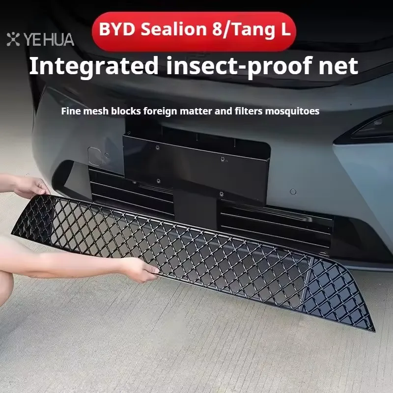 Protection de radiateur anti-insectes sans démontage pour pare-chocs avant Catkin EV compatible avec BYD Sealion 8 Tang L Dmi/P EV