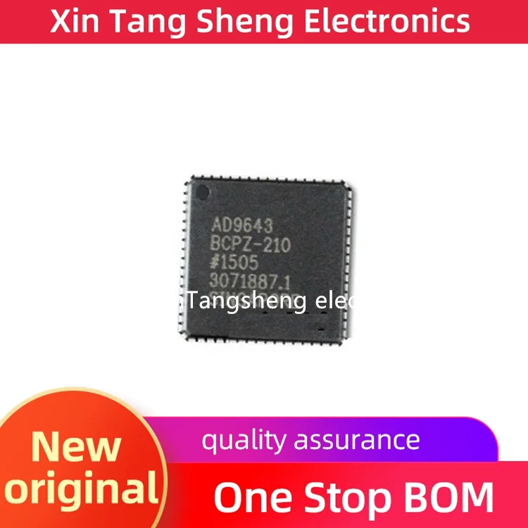 

1PCS New AD9643BCPZ-210 QFN64 Digital to Analog Converter Chip IC