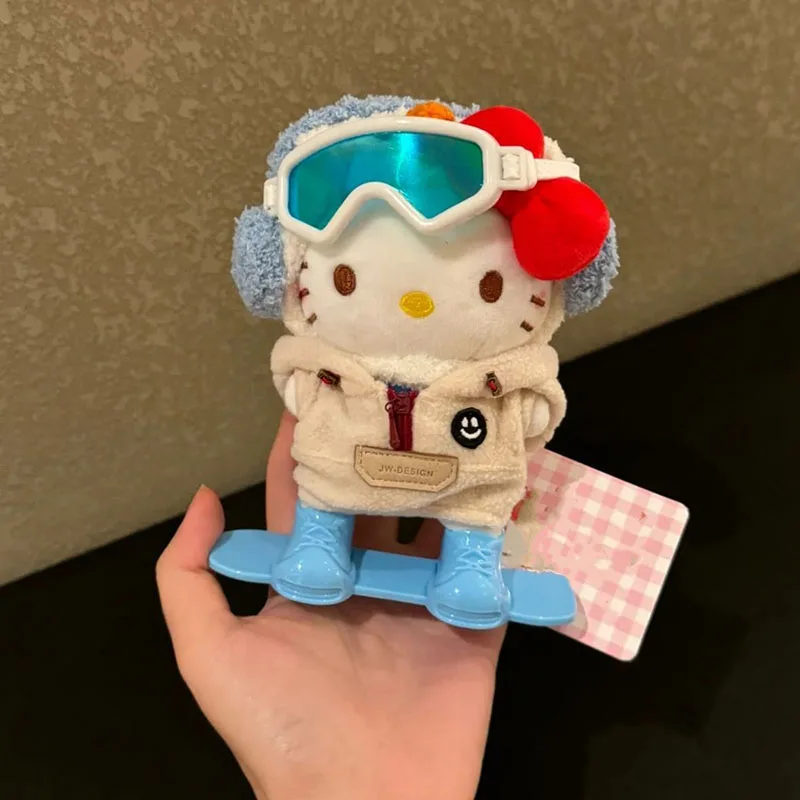 Hello Kitty Plush Keychain Skiing Toy Gift
