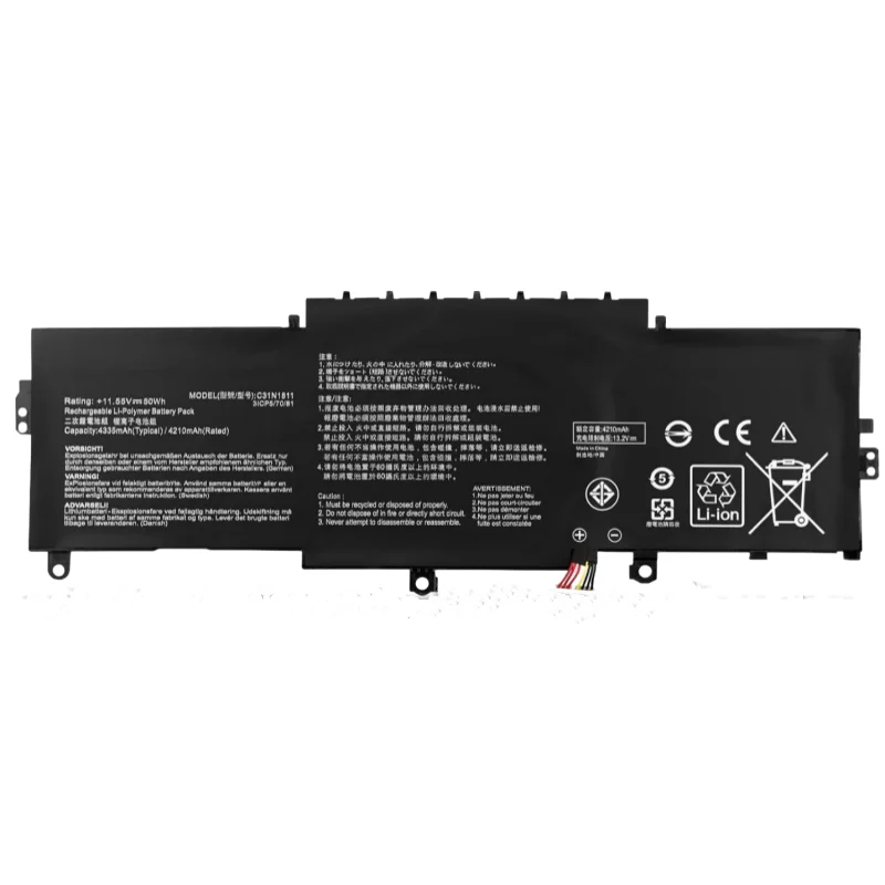 Baterai Laptop Notebook baru 11.55V 50Wh Battery untuk ASUS ZenBook 14 U4300 U4300F U4300FA U4300FN UX433 UX433FA UX433FN RX433F